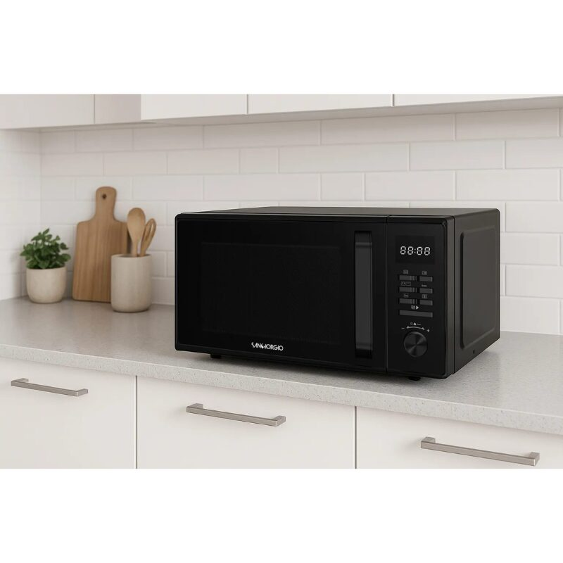 Forno Microonde SANGIORGIO Capacità 23 Litri 900W con grill Colore Black SMW23GBD - immagine 3
