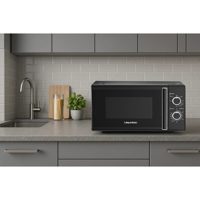 Microonde SANGIORGIO Capacità 20 Litri 1000W Colore Black SMW20GB - immagine 3
