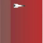 Frigorifero AKAI monoporta Classe E 90 LT colore Rosso CLASS100RD