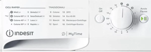 Lavatrice INDESIT Standard 7 Kg classe A 1200 giri Inverter cod: MTWC 71296 W IT - immagine 3