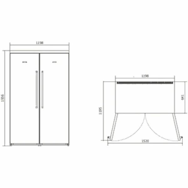 Frigorifero KITCHENAID Side by Side No Frost 660 Litri Inox KCFPX18120 - immagine 3