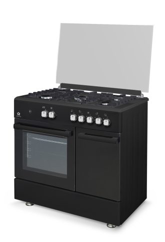 Cucina STAYLUX 90X60 Forno elettrico 60cm porta bombola 696-S50F BLACK