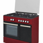 Cucina STAYLUX 90X60 Forno elettrico 60 porta bombola 696-S50F BLACK/BURGUNDY