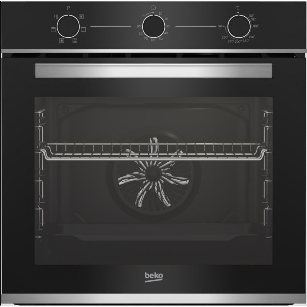 Forno Elettrico BEKO da Incasso 72 LT Ventilato Colore Acciaio Nero BBIE13100X