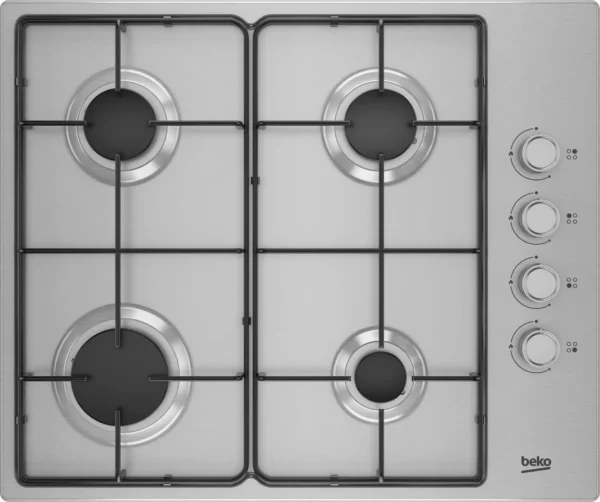 Piano Cottura BEKO a Gas 4 Fuochi Colore Inox HIGG641C3SX