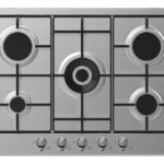 Piano Cottura CANDY a Gas 5 Fuochi 75 cm Colore Acciaio CHW74WX