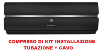 Clima STAYLUX "LUXOR" fisso 12000 BTU Classe A++/A+ Inverter NERO CLX-12000-N