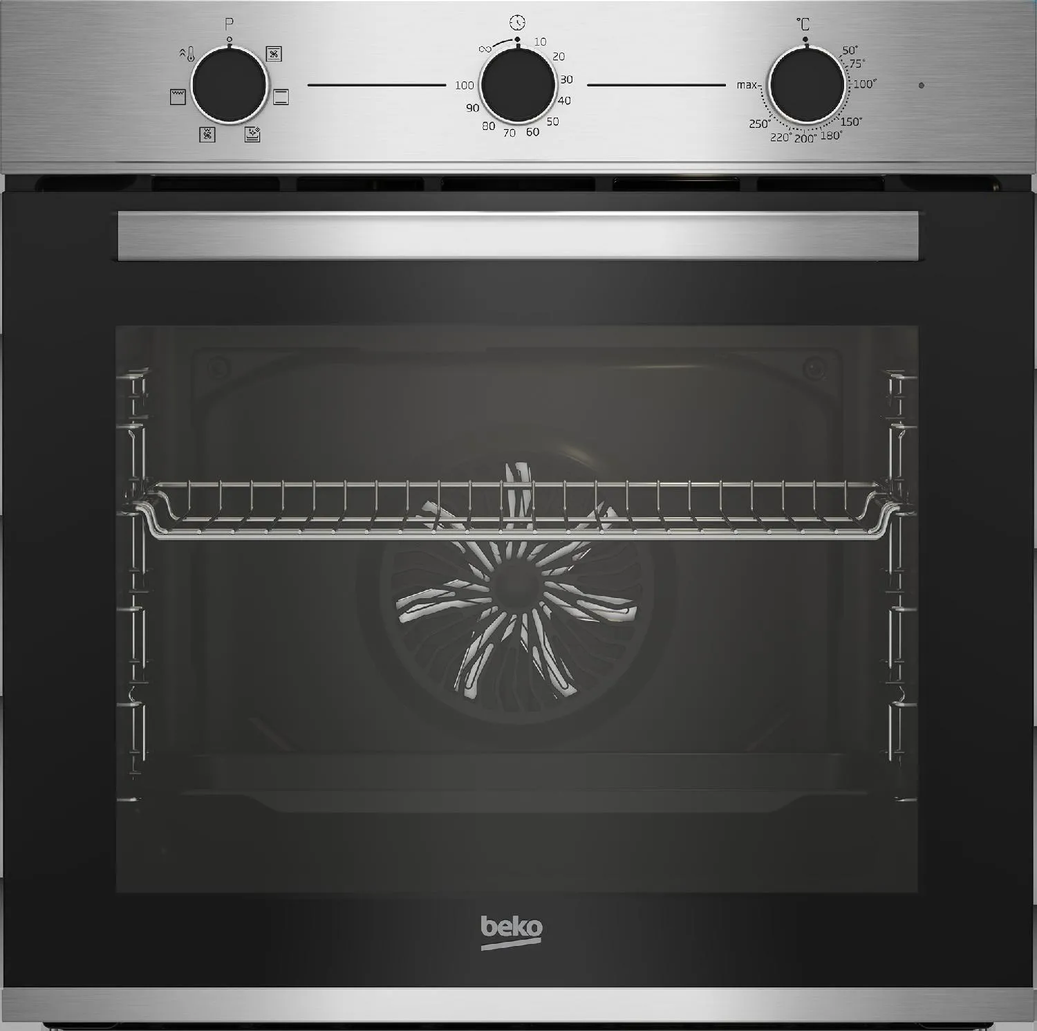 Forno Elettrico BEKO da Incasso 72 LT Ventilato Colore Acciaio Inox BBIE12100X