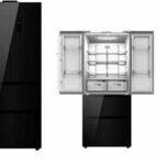 Frigorifero STAYLUX 4 porte No-frost E 425 Litri  Vetro/Nero HFD-418CB