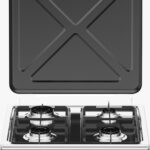 Piano Cottura da Campeggio a Gas 4 Fuochi STAYLUX Coperchio FORNELLONE