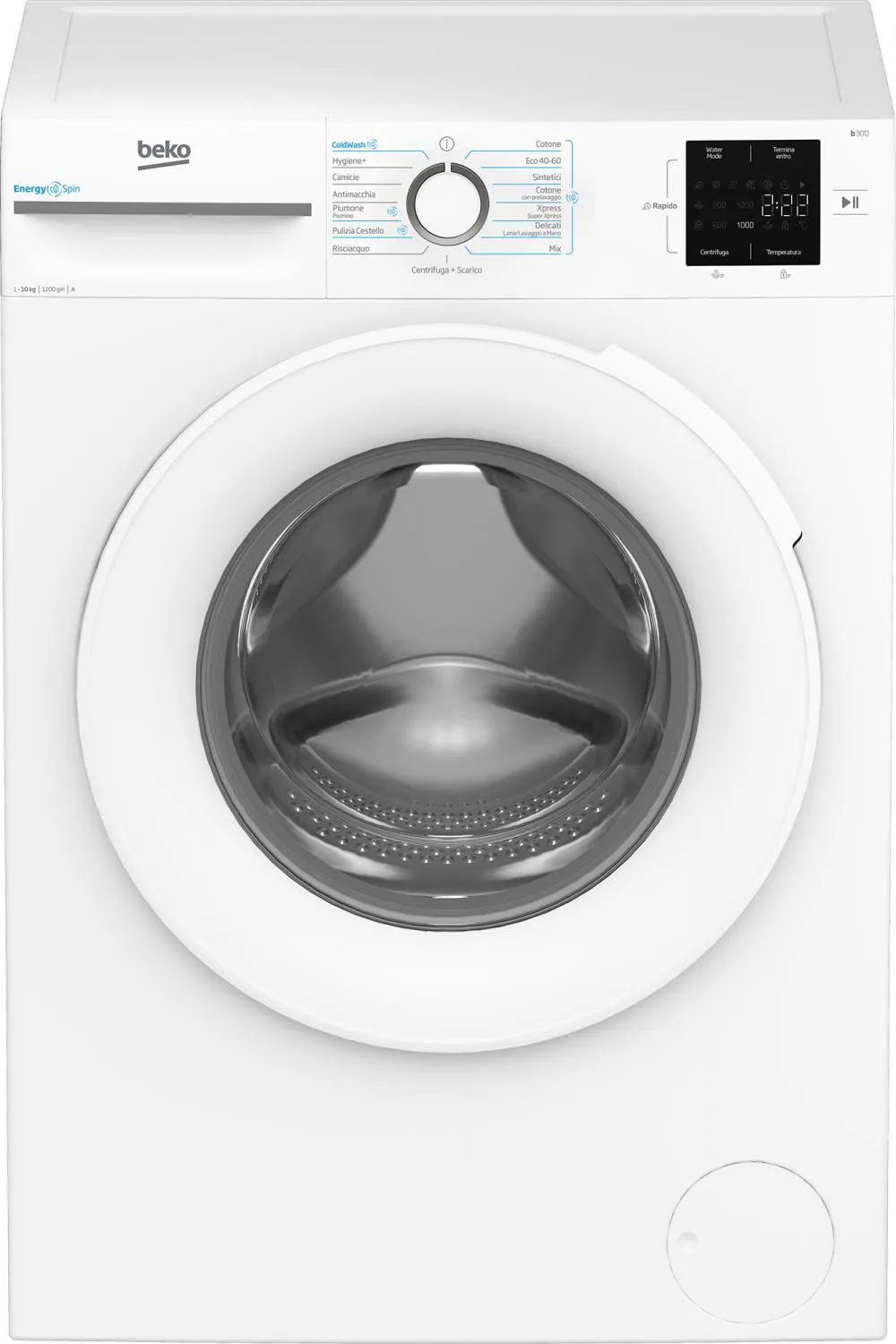 Lavatrice BEKO 10 Kg Classe A Centrifuga 1200 giri Inverter BMWU31021W