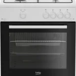 Cucina BEKO 4 Fuochi a Gas Forno a gas 60x60 Bianco FBG62010DW