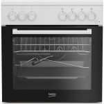 Cucina BEKO 4 Fuochi a Gas Forno elettrico 60 x 60 cm Colore Bianco FBST62110DW