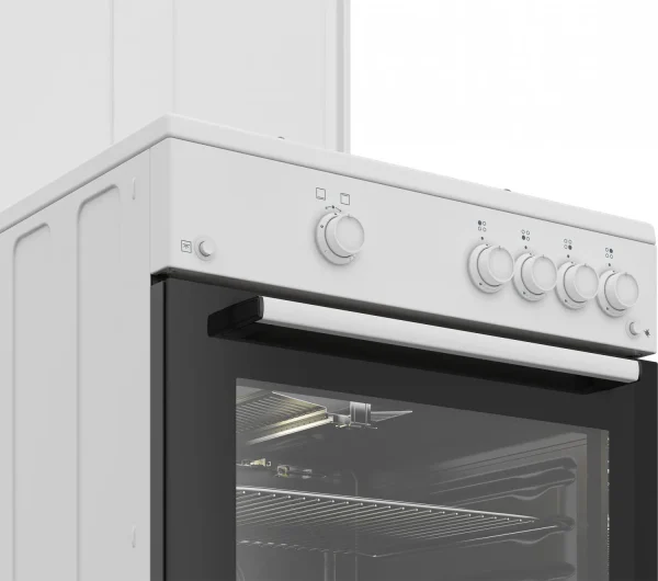 Cucina BEKO 4 Fuochi a Gas Forno a gas 60x60 Bianco FBG62010DW - immagine 2