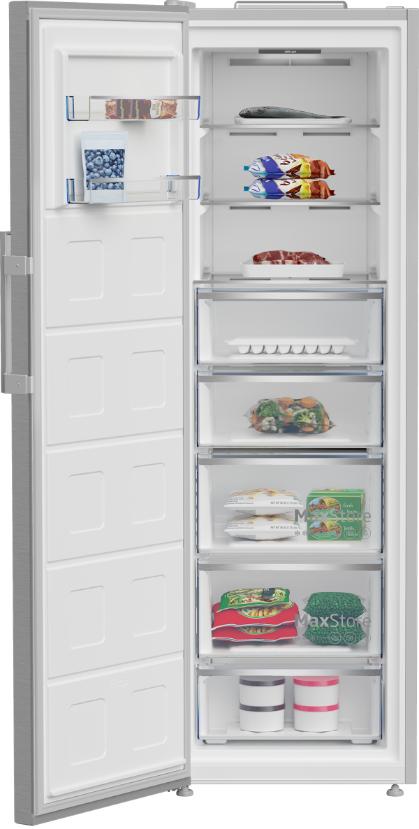 Congelatore Verticale BEKO Total No frost E 286 Lt Colore Inox B5RMFNE314X - immagine 3