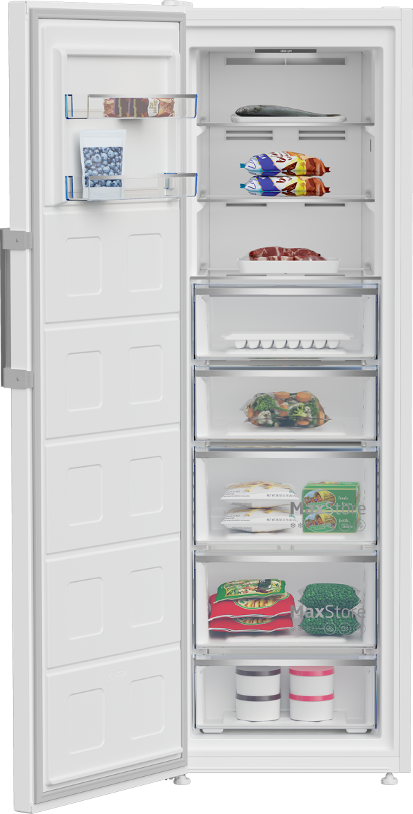 Congelatore Verticale BEKO Total No frost E 286 Lt Colore Bianco B5RMFNE314W - immagine 3