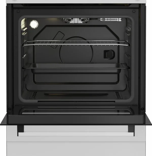 Cucina BEKO 4 Fuochi a Gas Forno a gas 60x60 Bianco FBG62010DW - immagine 4