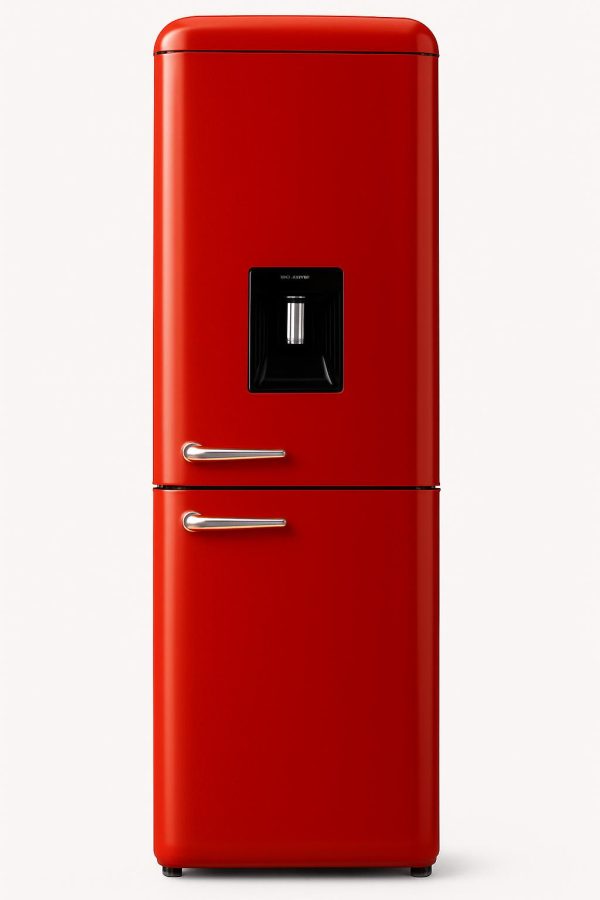 Frigorifero STAYLUX Vintage con Dispenser Classe Energetica BCD-258VX+WDROSSO