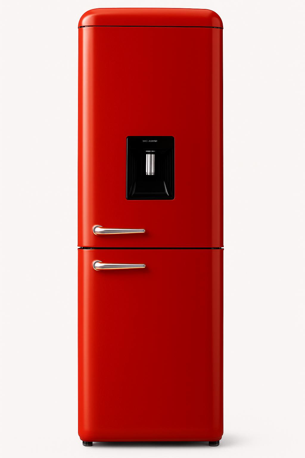 Frigorifero STAYLUX Vintage con Dispenser Classe Energetica BCD-258VX+WDROSSO