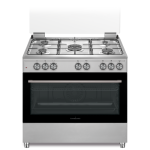 Cucina SCHAUB LORENZ 5 Fuochi a Gas Tutto Forno elettrico 90x60cm Inox SS941MFEX