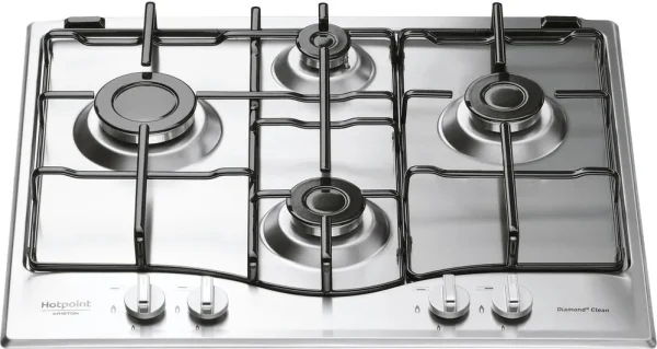 Piano Cottura HOTPOINT 4 Fuochi Gas 60 cm Colore Acciaio PCN 642 IX/HA