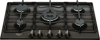 Piano Cottura HOTPOINT 5 Fuochi Gas 75 cm Colore Antracite PCN750T(AN)R/HA
