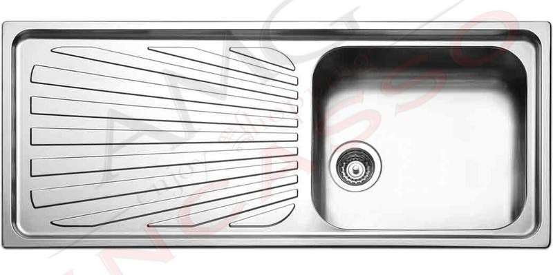 Lavello APELL 1 Vasca con gocciolatoio a SX colore Inox cod: TO1161ILBC
