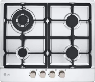 Piano Cottura LG 4 Fuochi Gas 60 cm Inox/ghisa CBGZ2414S