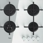 Piano Cottura WHIRLPOOL a Gas 4 Fuochi 60 cm Vetro Bianco GOA 6423/WH