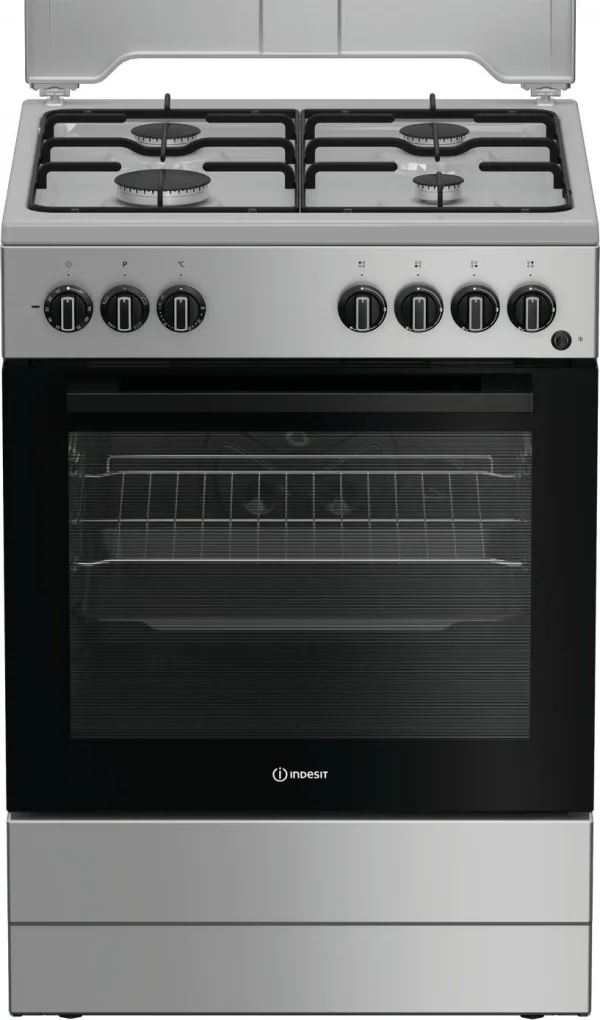 Cucina INDESIT 4 Fuochi a Gas 60X60 Forno elettrico I6G3PMS