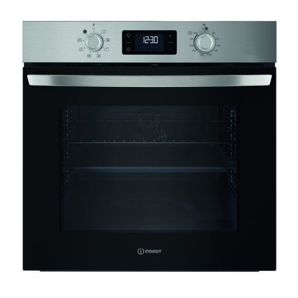 Forno Elettrico INDESIT da Incasso 71 Lt Multifunzione Ventilato Inox IO255HX