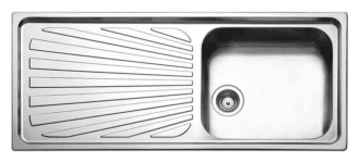 Lavello APELL 1 Vasca con gocciolatoio a SX colore Inox cod: TO1161ILBC
