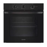 Forno Elettrico INDESIT da Incasso 66 Lt Multifunzione Ventilato Nero IO235HB
