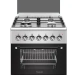 Cucina LAREL 4 fuochi a gas 60×60 Forno a gas Ventilato Inox L60GX