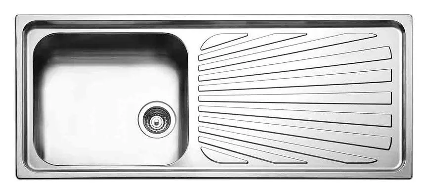 Lavello APELL 1 Vasca con gocciolatoio a DX colore Inox cod: TO1161IRBC