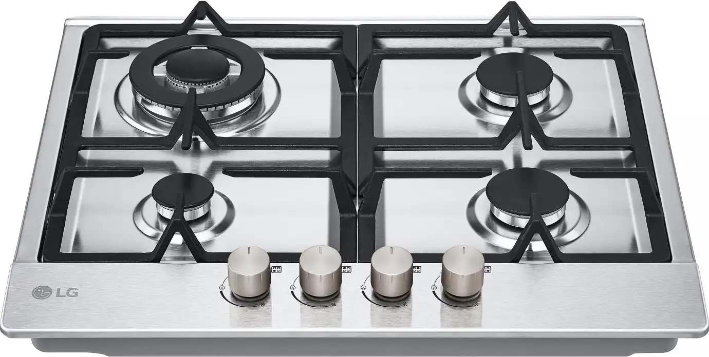 Piano Cottura LG 4 Fuochi Gas 60 cm Inox/ghisa CBGZ2414S - immagine 2