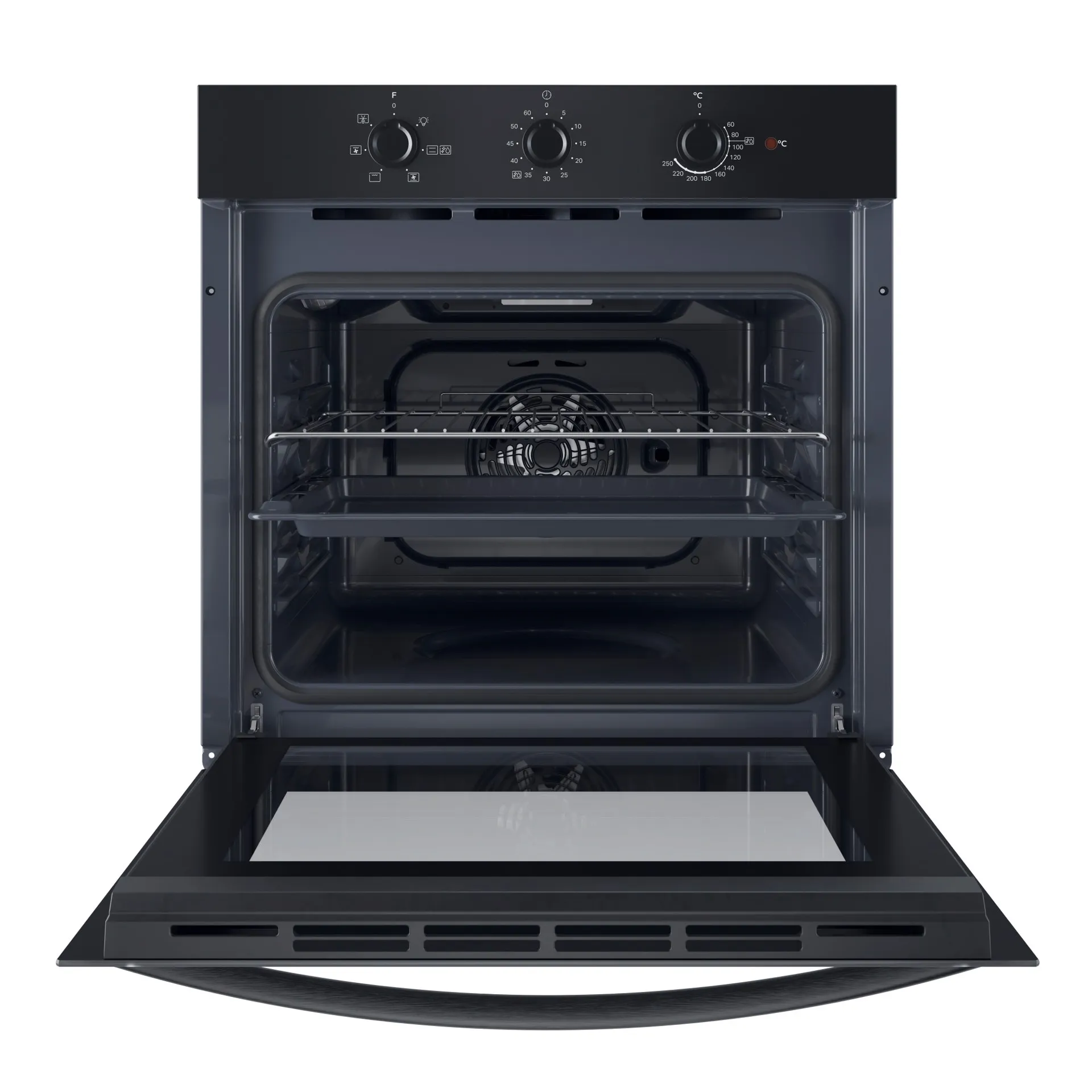 Forno Elettrico INDESIT da Incasso 66 Lt Multifunzione Ventilato Nero IO235HB - immagine 2