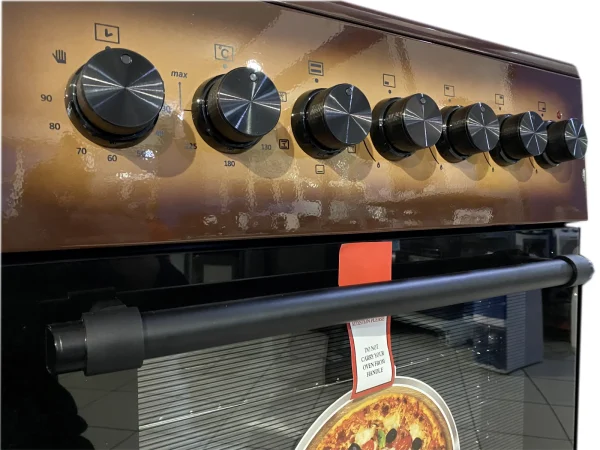 Cucina LAREL 4 fuochi a gas 60×60 Forno Elettrico Marrone L60EM - immagine 2