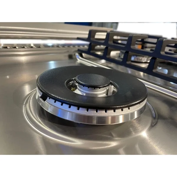 Cucina LAREL 5 fuochi a gas 90x60 Forno a gas porta bombola Inox L90GXP - immagine 3
