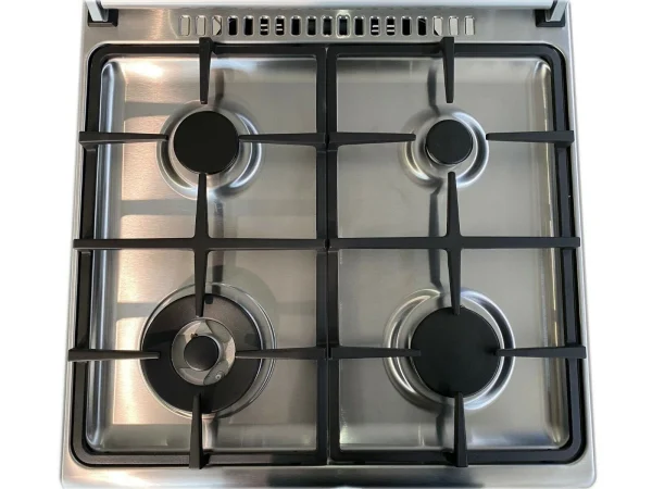 Cucina LAREL 4 fuochi a gas 60×60 Forno a gas Ventilato Inox L60GX - immagine 3