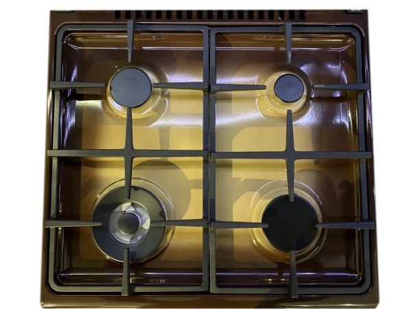 Cucina LAREL 4 fuochi a gas 60×60 Forno Elettrico Marrone L60EM - immagine 3