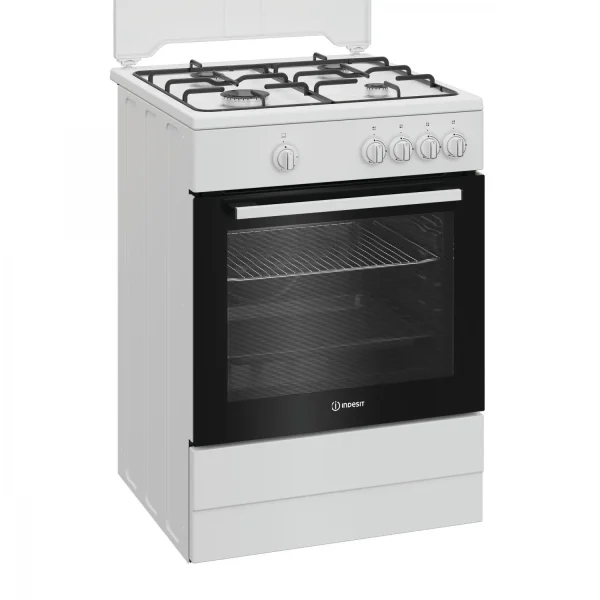 Cucina INDESIT 4 Fuochi a Gas 60X60 Forno a gas Bianco I6GGKMW - immagine 4