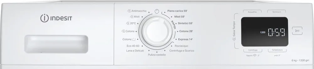 Lavatrice INDESIT 6 Kg Slim Classe B 1200 giri IM 642B MY TIME IT - immagine 4