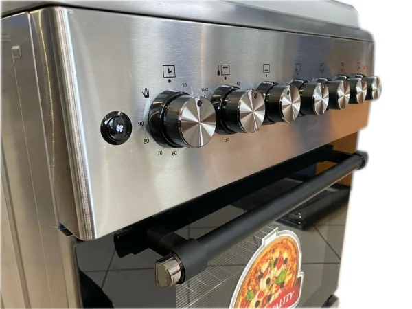 Cucina LAREL 4 fuochi a gas 60×60 Forno a gas Ventilato Inox L60GX - immagine 4