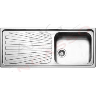 Lavello APELL 1 Vasca con gocciolatoio a SX colore Inox cod: TO1161ILBC