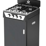 Piano Cottura da Campeggio a Gas 4 Fuochi STAYLUX con portabombola M.POKER-B