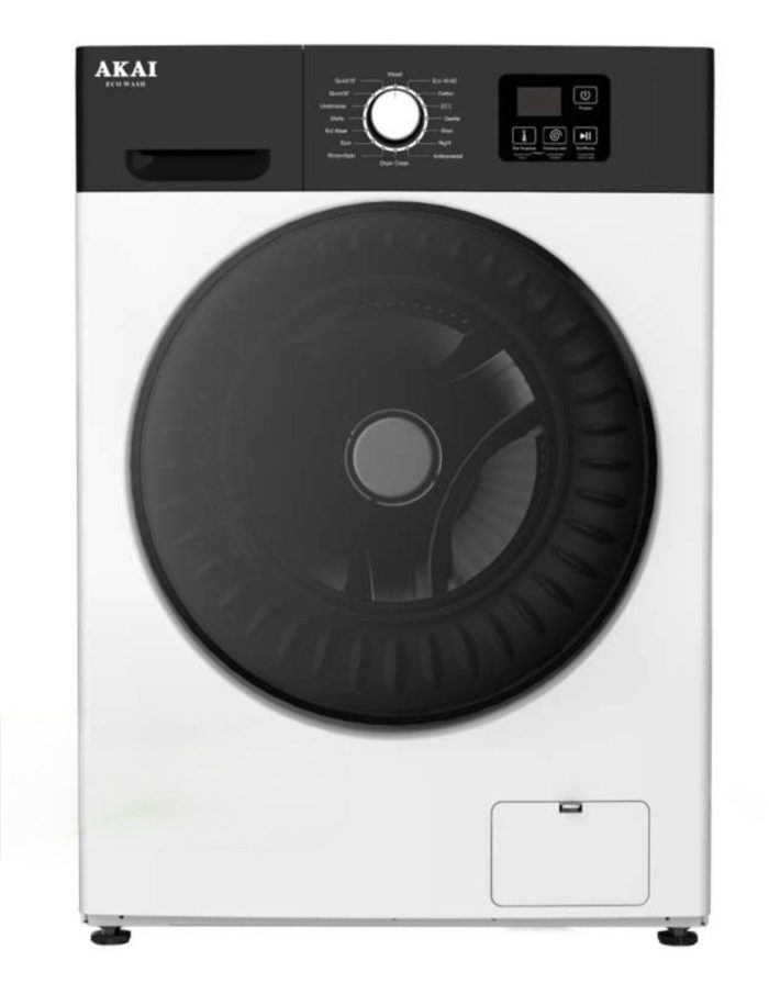 Lavatrice AKAI carica frontale 10kg 1400 giri classe A AQUA10125A30-W