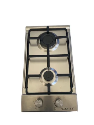 Piano Cottura LAREL a gas 2 Fuochi 30 cm Inox L828X