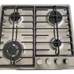 Piano cottura LAREL da Incasso a Gas 4 fuochi 60cm Inox/ghisa L848GX