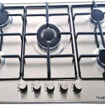 Piano cottura LAREL Incasso a Gas 5 fuochi 70 cm colore  Inox/ghisa L858X